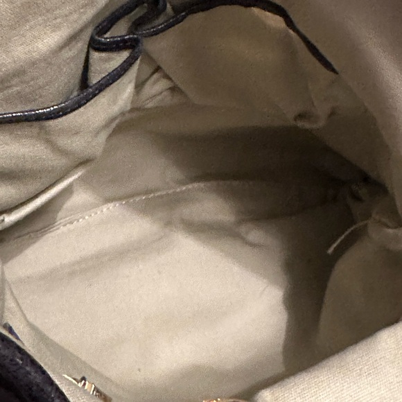 Tory Burch Dena Leather Crossbody Bag Handbag Folding Magnetic Flap Black - Picture 12 of 14